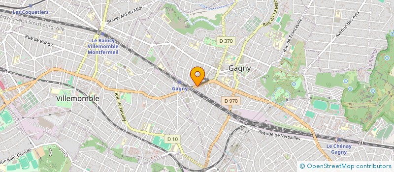 localisation de l'entreprise GAGNY SUPERMARCHE à GAGNY