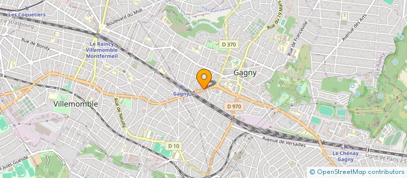 localisation de l'entreprise GAGNY VF à GAGNY