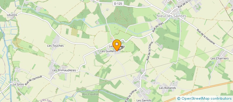 localisation de l'entreprise GAHE  NIEUL-LES-SAINTES