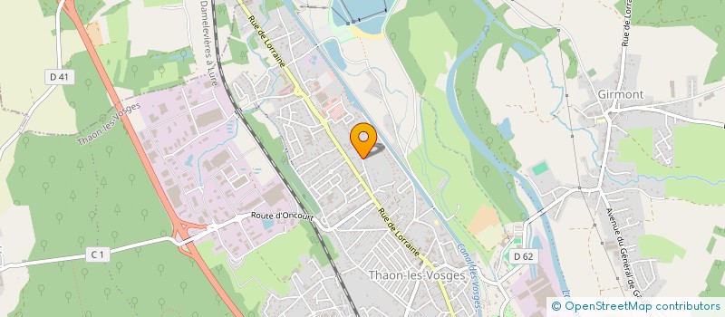 localisation de l'entreprise GAHEL  THAON-LES-VOSGES