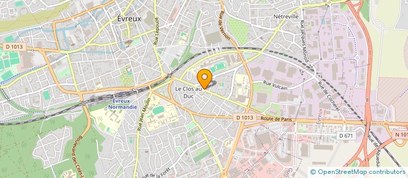 localisation de l'entreprise GAHENEAU DEBAIL  EVREUX