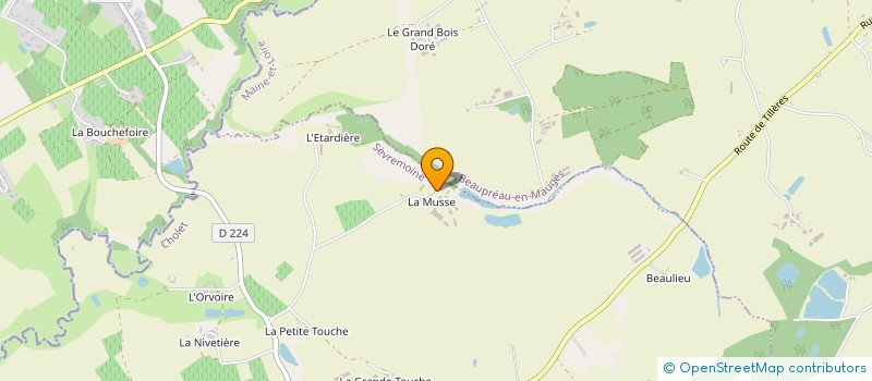 localisation de l'entreprise GAHJ à SEVREMOINE