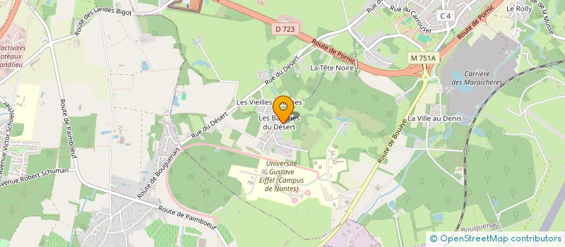 localisation de l'entreprise GAIA 15 22 à BOUGUENAIS