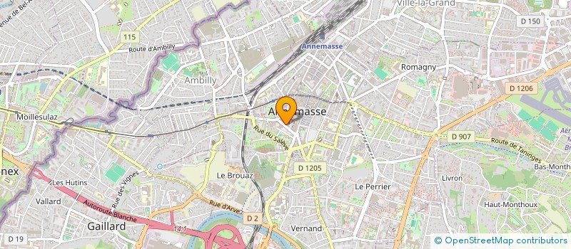 localisation de l'entreprise GAIA 2  ANNEMASSE