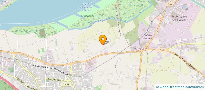 localisation de l'entreprise GAIA 22  CHATEAUNEUF-LES-MARTIGUES