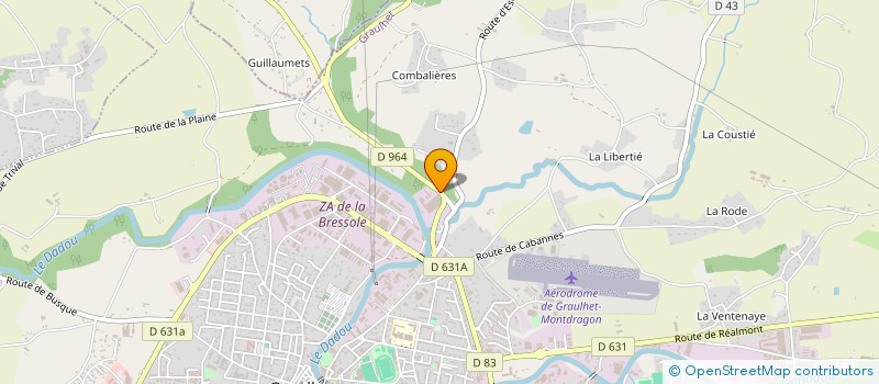 localisation de l'entreprise GAIA  GRAULHET