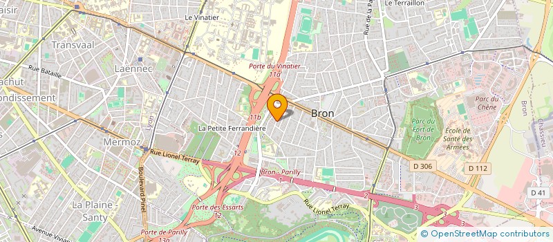 localisation de l'entreprise GAIA à BRON