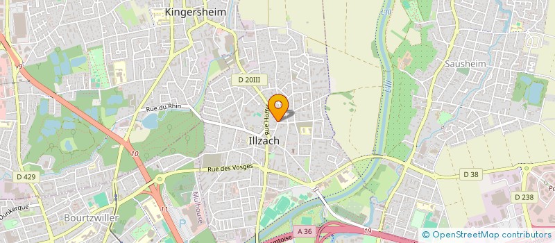 localisation de l'entreprise GAIA  ILLZACH