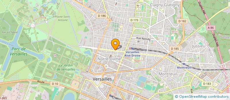 localisation de l'entreprise GAIA 5 à VERSAILLES