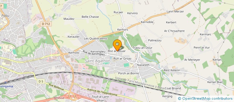 localisation de l'entreprise GAIA  ST AGATHON