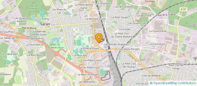 localisation de l'entreprise GAIA à SARAN