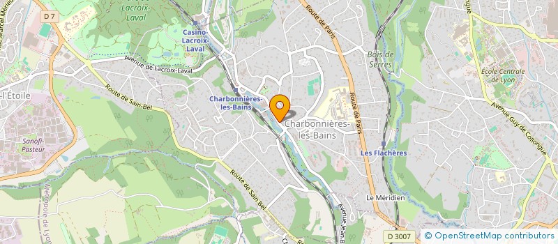 localisation de l'entreprise GAIA 52 à CHARBONNIERES-LES-BAINS