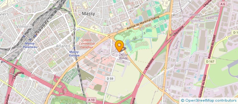 localisation de l'entreprise GAIA à MASSY