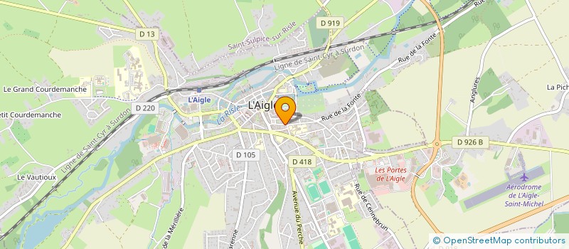 localisation de l'entreprise GAIA 61300  L'AIGLE