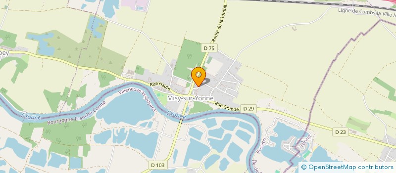 localisation de l'entreprise GAIA  MISY-SUR-YONNE