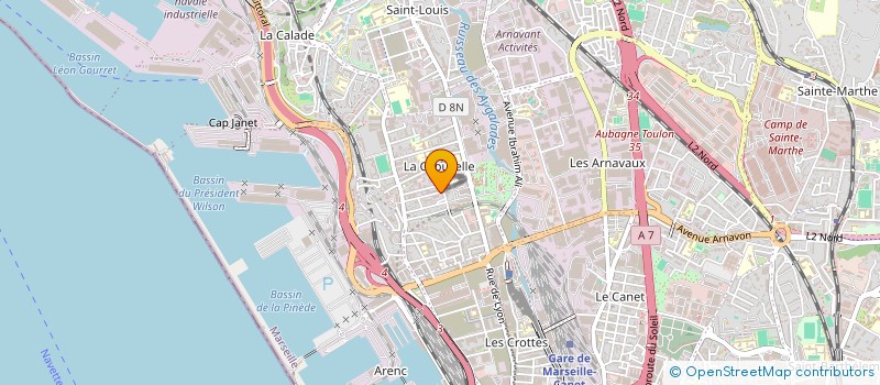 localisation de l'entreprise GAIA à MARSEILLE