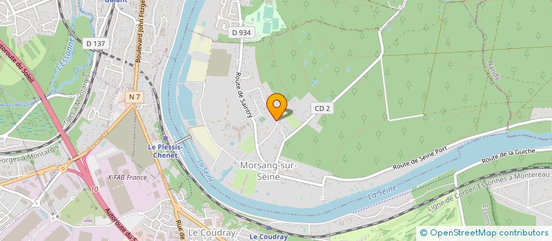 localisation de l'entreprise GAIA à MORSANG-SUR-SEINE