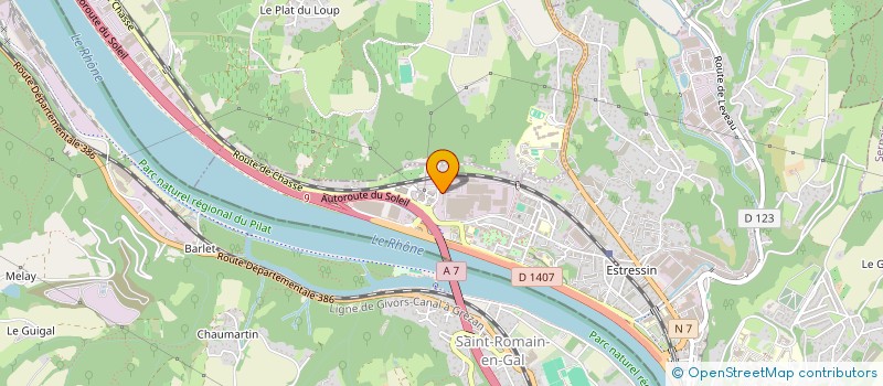 localisation de l'entreprise GAIA  SEYSSUEL