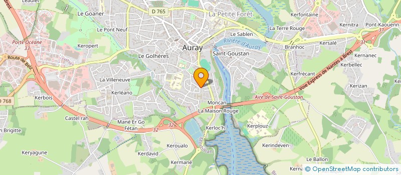 localisation de l'entreprise GAIA à AURAY