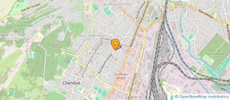 localisation de l'entreprise GAIA à CHENOVE