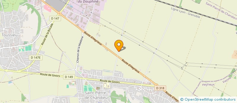 localisation de l'entreprise GAIA  SAINT-PIERRE-DE-CHANDIEU