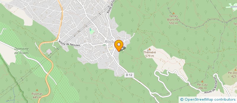 localisation de l'entreprise GAIA  ROCBARON