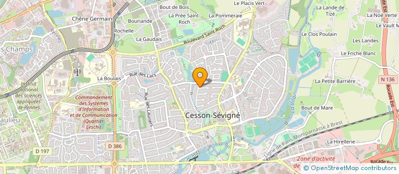 localisation de l'entreprise GAIA  CESSON-SEVIGNE