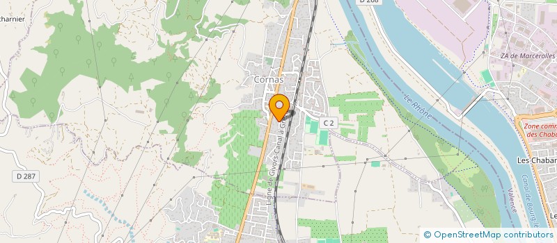 localisation de l'entreprise GAIA  CORNAS