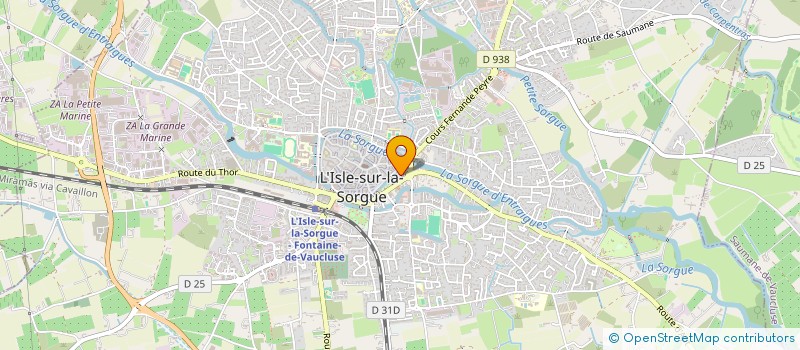 localisation de l'entreprise GAIA  L'ISLE-SUR-LA-SORGUE