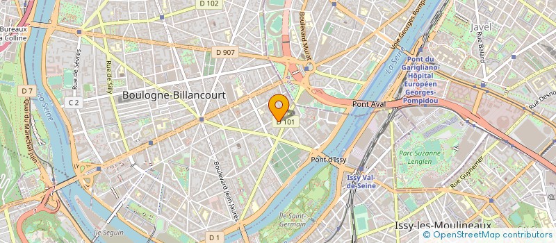 localisation de l'entreprise GAIA BUSINESS SERVICES à BOULOGNE-BILLANCOURT