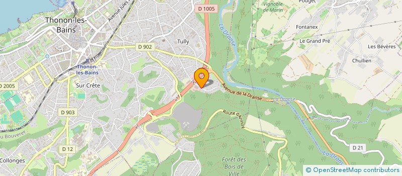 localisation de l'entreprise GAIA CHABLAIS à THONON-LES-BAINS