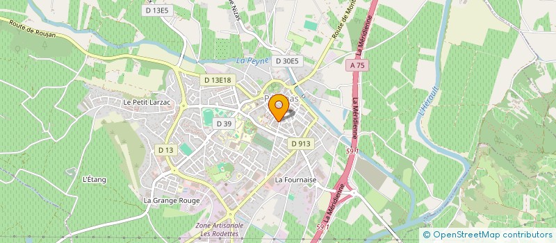 localisation de l'entreprise GAIA & COMPAGNIE à PEZENAS