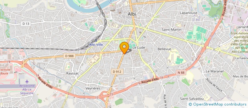 localisation de l'entreprise GAIA CONSEIL à ALBI