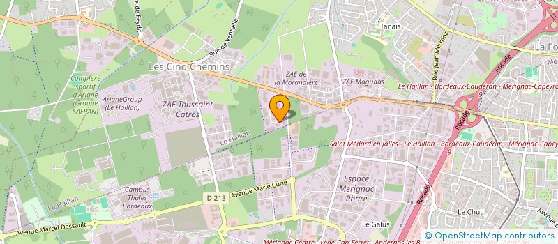 localisation de l'entreprise GAIA CONVERTER à LE HAILLAN