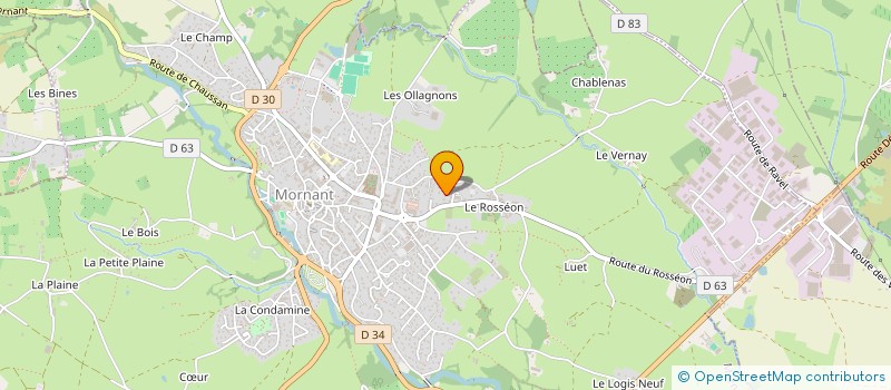 localisation de l'entreprise GAIA ECO SYSTEMS à MORNANT