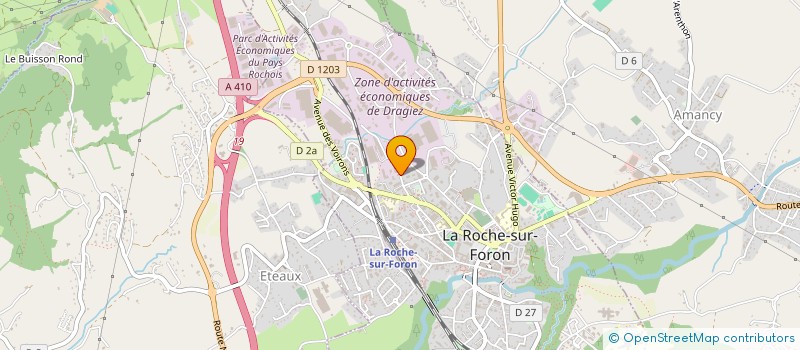 localisation de l'entreprise GAIA ENERGIES à LA ROCHE-SUR-FORON