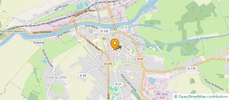 localisation de l'entreprise GAIA GASTRONOMIE  GRAY