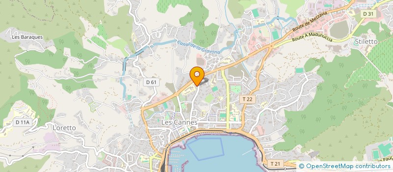 localisation de l'entreprise GAIA - GRAINES DE NATURE à AJACCIO