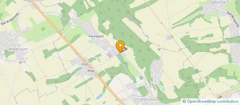 localisation de l'entreprise GAIA GREEN  PONCHON