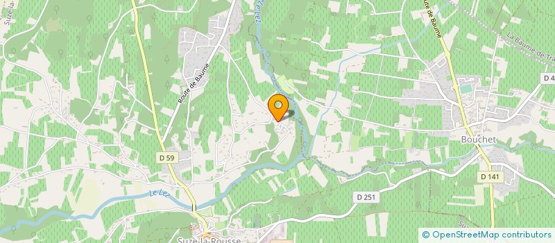localisation de l'entreprise GAIA INGENIERIE à SUZE-LA-ROUSSE