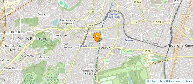 localisation de l'entreprise GAIA INVEST à SCEAUX