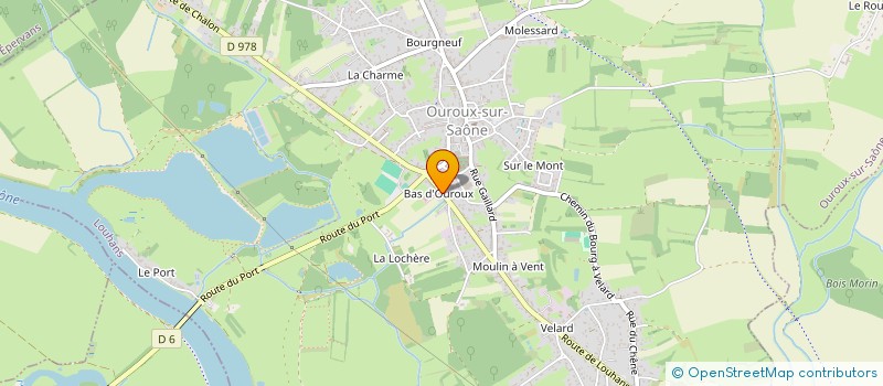 localisation de l'entreprise GAIA JARDIN  OUROUX-SUR-SAONE