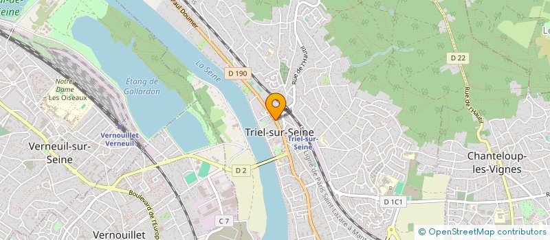 localisation de l'entreprise GAIA LEGACY HOLDING  TRIEL-SUR-SEINE