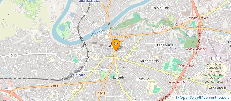 localisation de l'entreprise GAIA LIB  ALBI