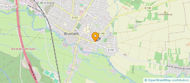 localisation de l'entreprise GAIA LINE  BRUMATH