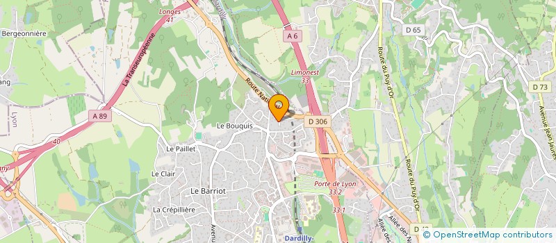 localisation de l'entreprise GAIA LYON  DARDILLY