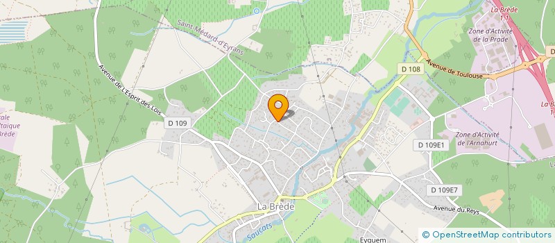 localisation de l'entreprise GAIA-MED  LA BREDE