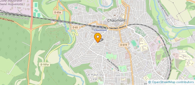 localisation de l'entreprise GAIA NATURE à CHAUMONT