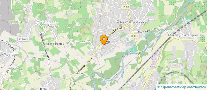 localisation de l'entreprise GAIA PLUS  CHAZAY-D'AZERGUES