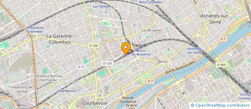 localisation de l'entreprise GAIA R2A à BOIS COLOMBES